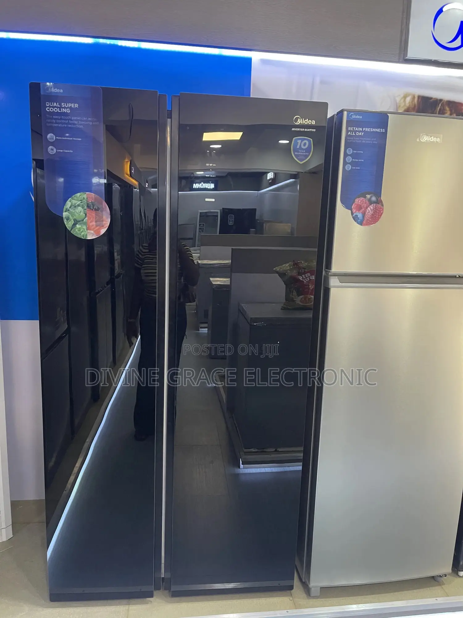 600l Side by Side Midea Brand New Refrigerator