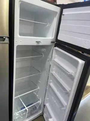 Brand New Black Midea Double Door Refrigerator
