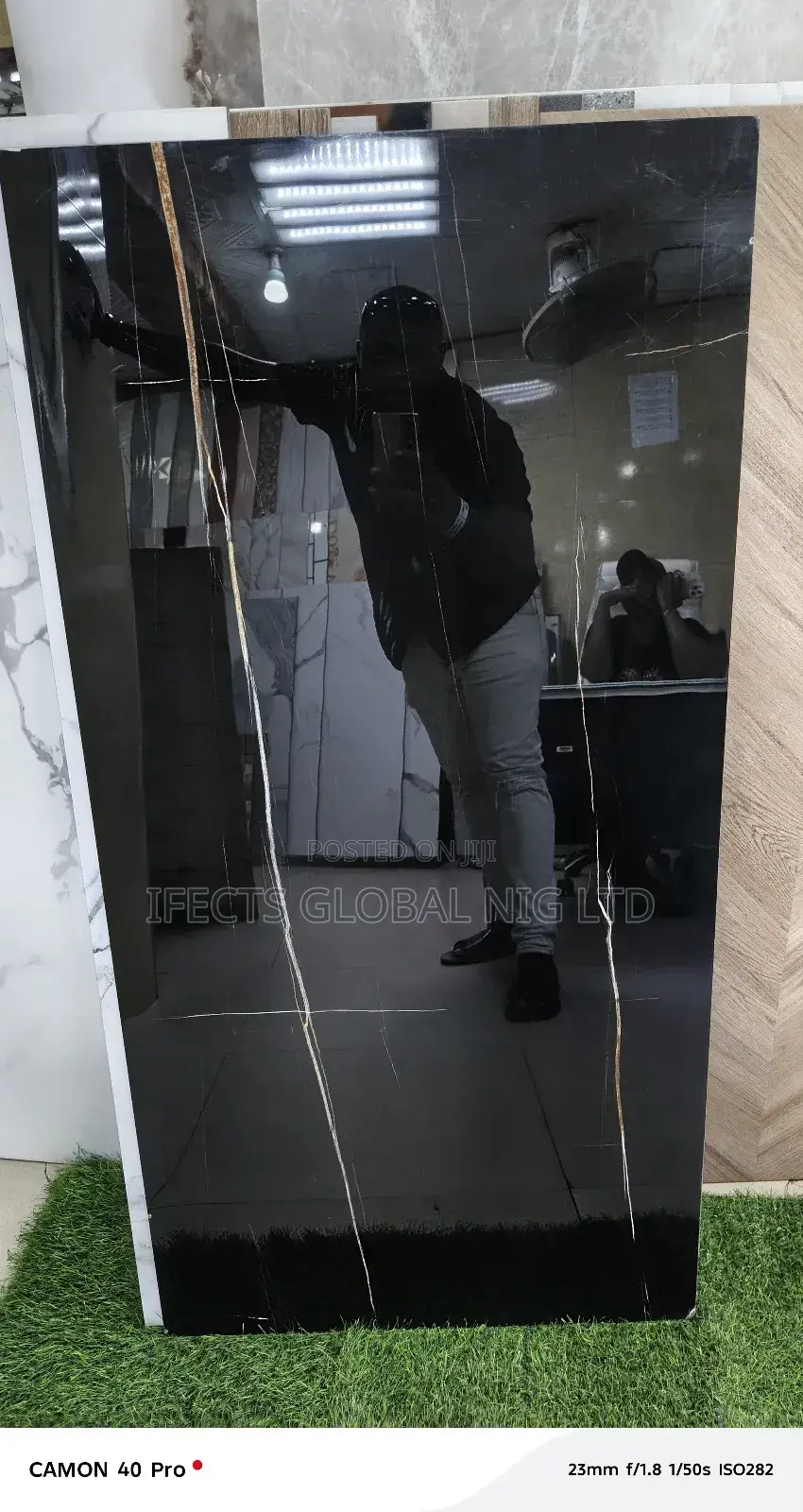 Black Glozy Floor Tiles