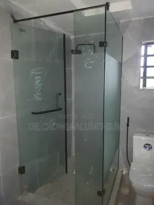 Bathroom Glass Shower Partition L Shape