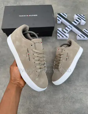 High Quality Tommy Hilfiger Classic Brown Luxury Tennis Sneakers