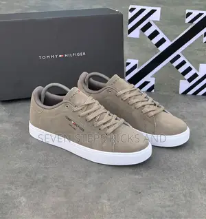 High Quality Tommy Hilfiger Classic Brown Luxury Tennis Sneakers