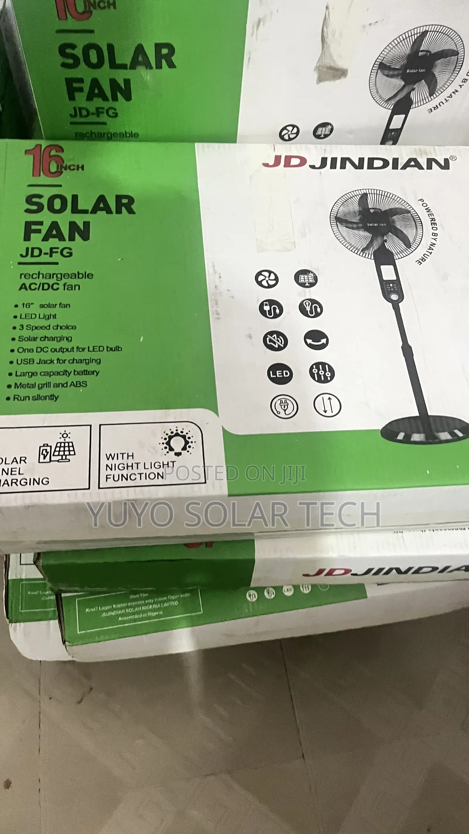 Solar Fan Jd Jindian