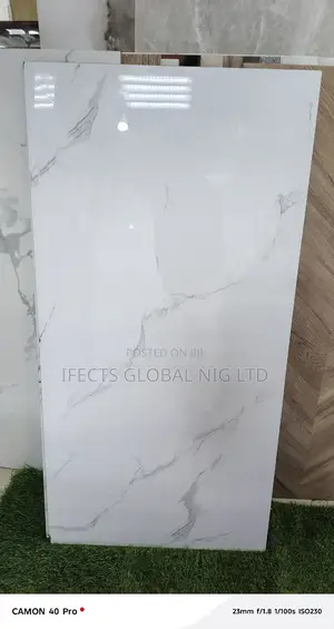 60x120 White Mixed With Gold Floor Tiles