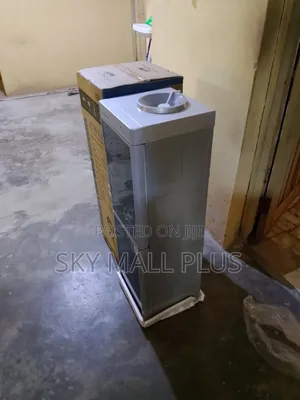 Cway Standing Water Dispenser With Bottom Fridge – Black