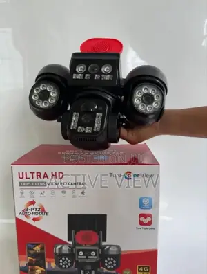 PTZ CCTV Security 4g All Rotating 3 Lens Camera