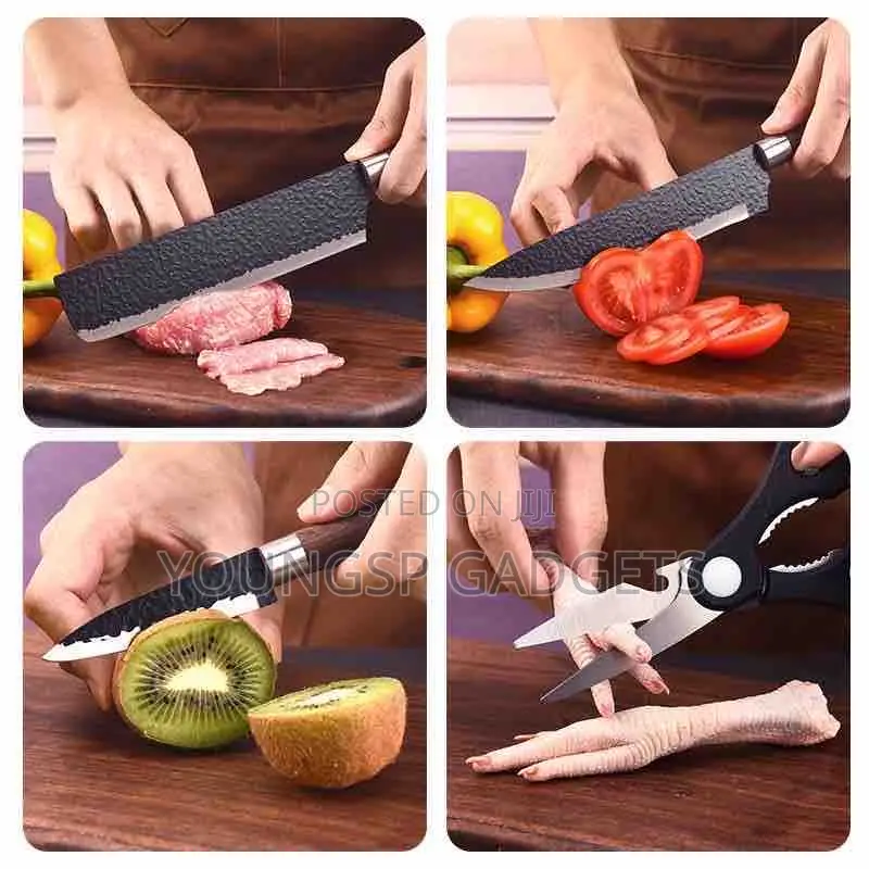 Multifunctional Powerful Kitchen Knife and Scissors Set