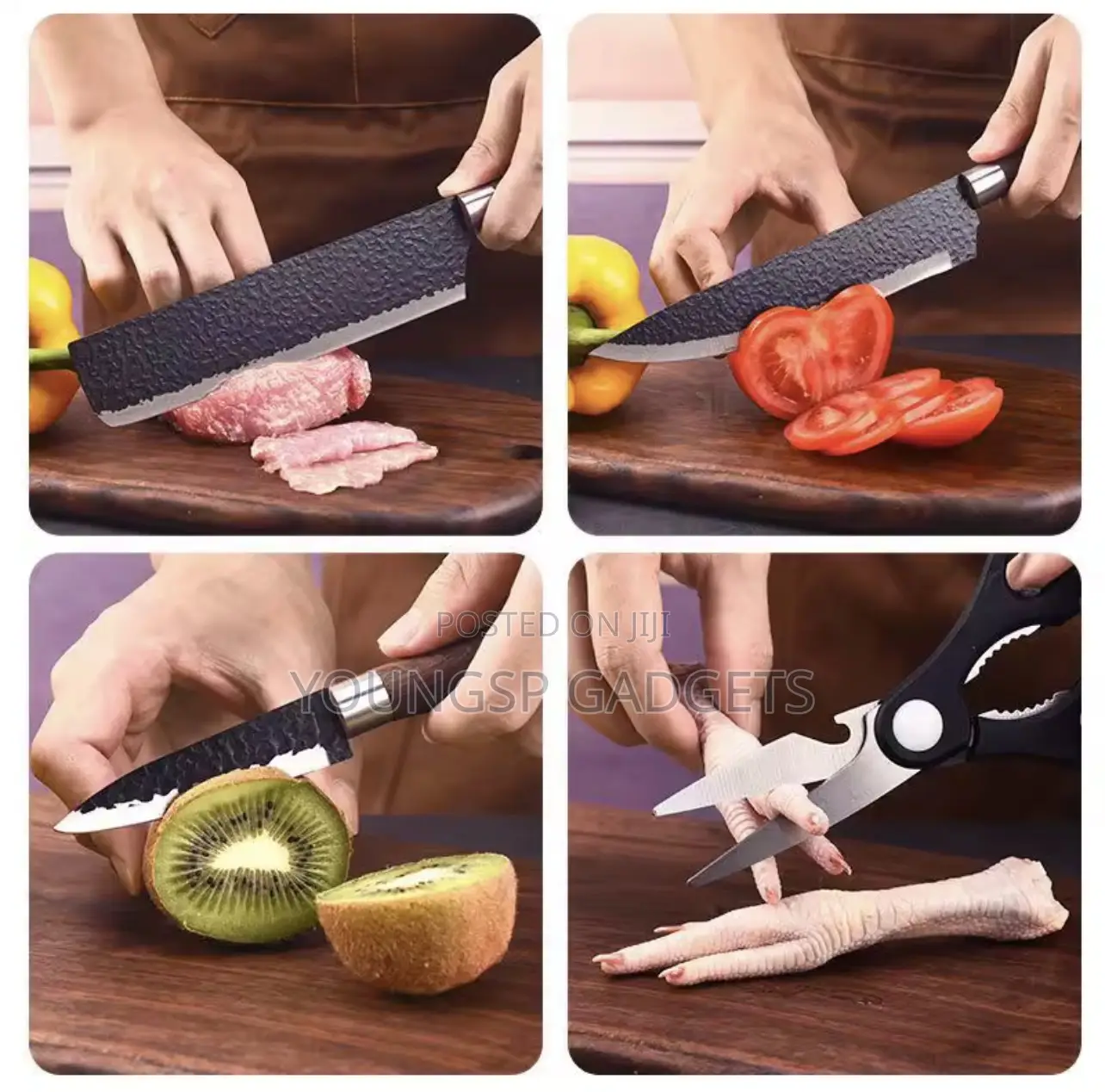 Multifunctional Powerful Kitchen Knife and Scissors Set