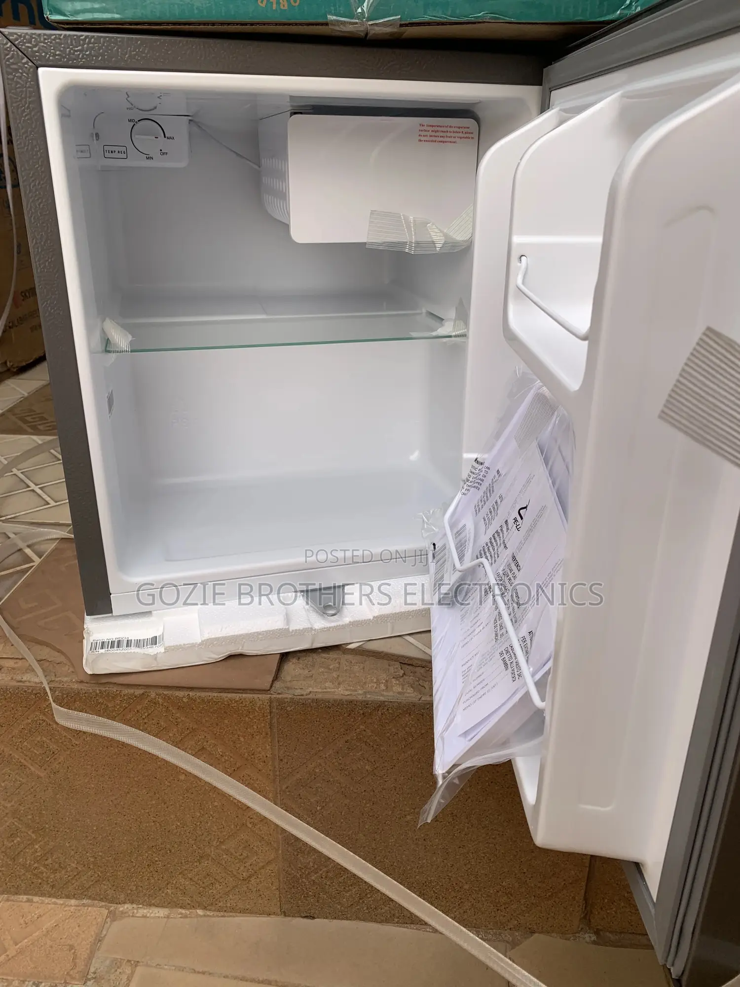 Hisense Bed Side Refrigerator Silver Color