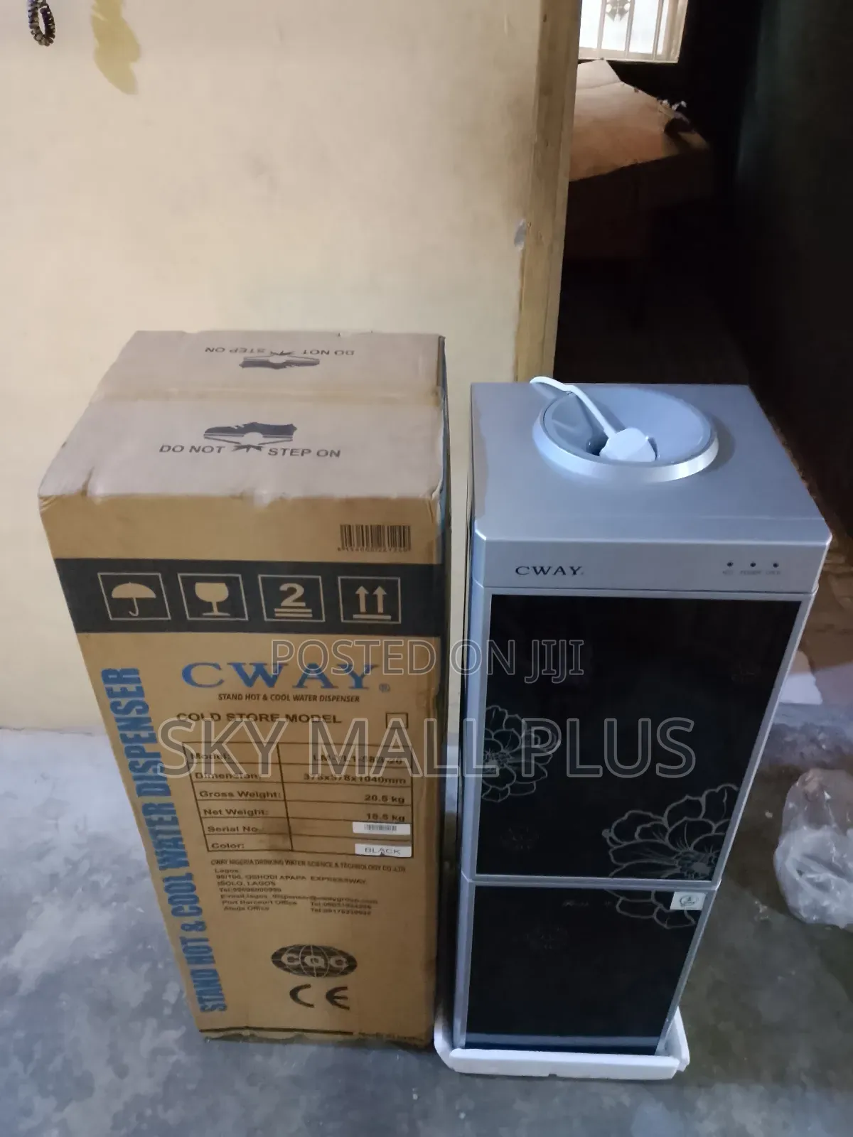 Cway Hot Cold Dispenser With Bottom Storage