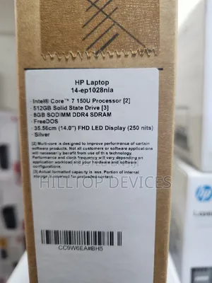 New Laptop HP 14S 8GB Intel Core I7 SSD 512GB
