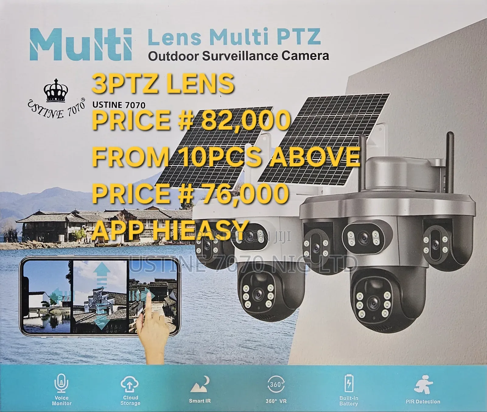Solar CCTV 4g Sim Card With Solar Panel Wireless