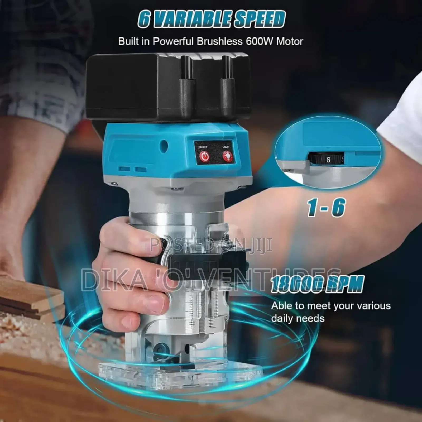 Cordless Palm Router Kit