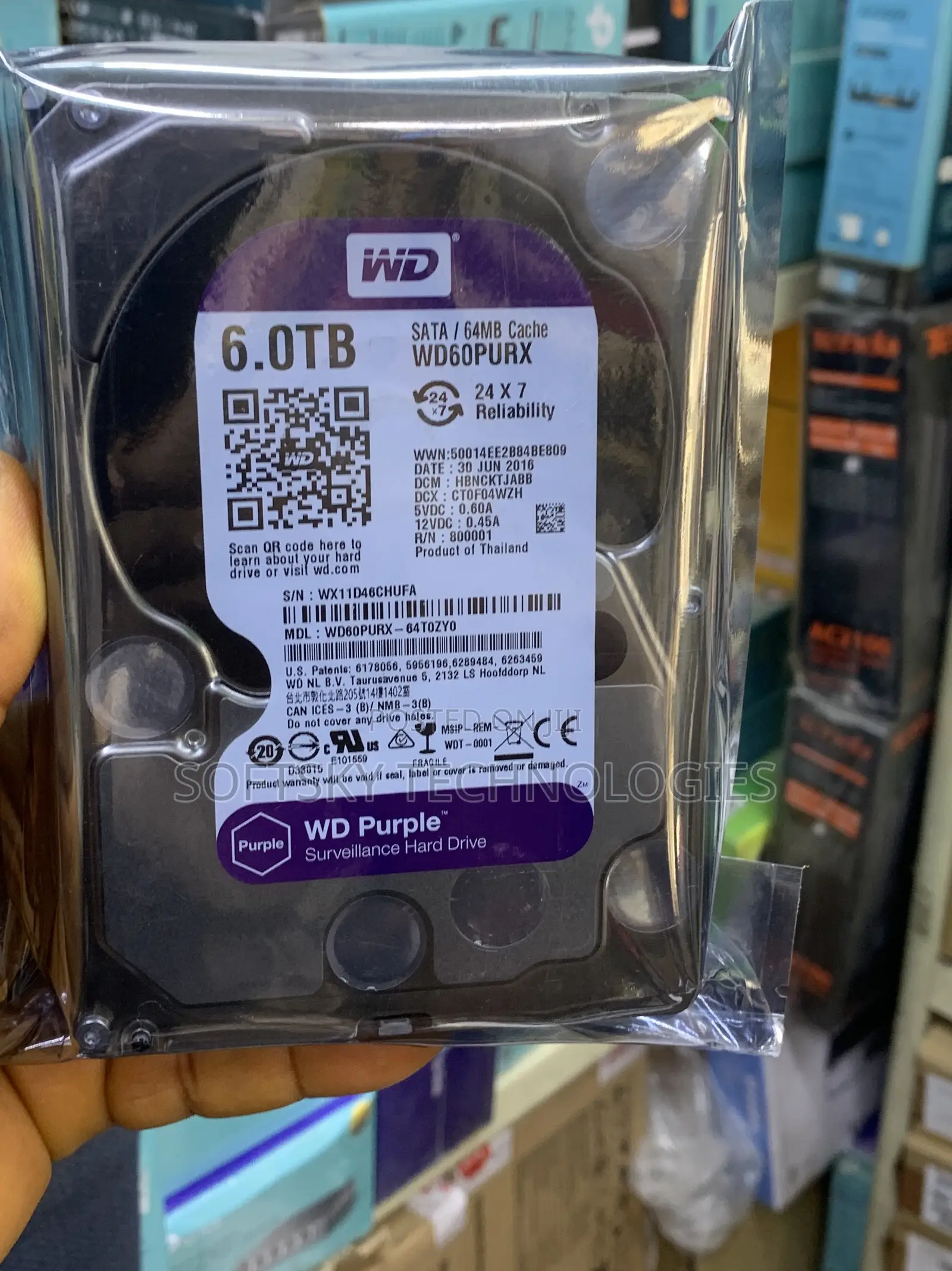 Wd 6tb Surveillance HDD