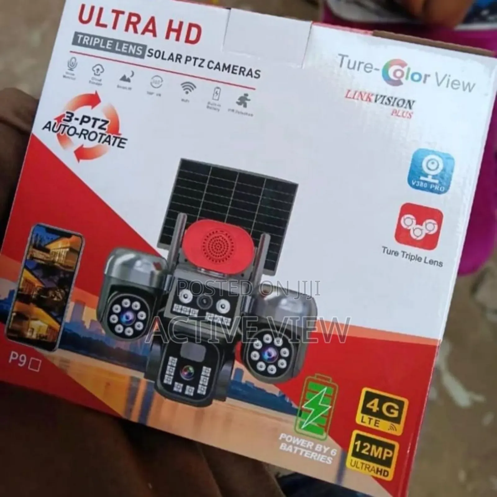 PTZ Security 4g 3lens All Rotating Camera