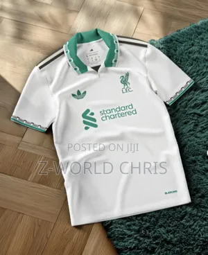 Original Quality Liverpool Official White Pre-Match Shirt