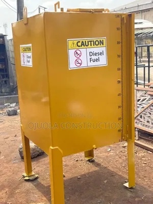 1000l Diesel Tank With Caution Sticker
