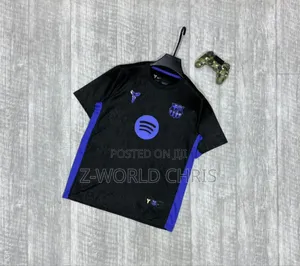 Original Top Quality Barcelona Official 25/26 Away Black Jersey