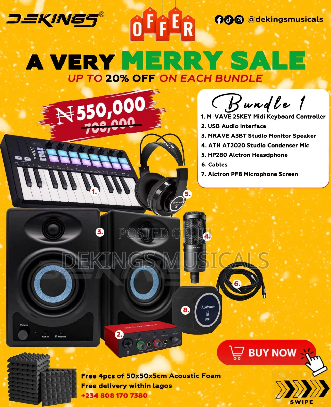 Professional Studio Setup - Studio Equipment - Studio Starter Pack
