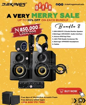 Complete Studio Equipment - Home Studio Setup -kreate 3 Studio Monitor