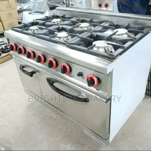 6 Burner With Oven Gas Cooker
