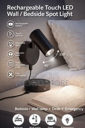 Rechargeable Touch Led Wall / Bedside Spot Light
