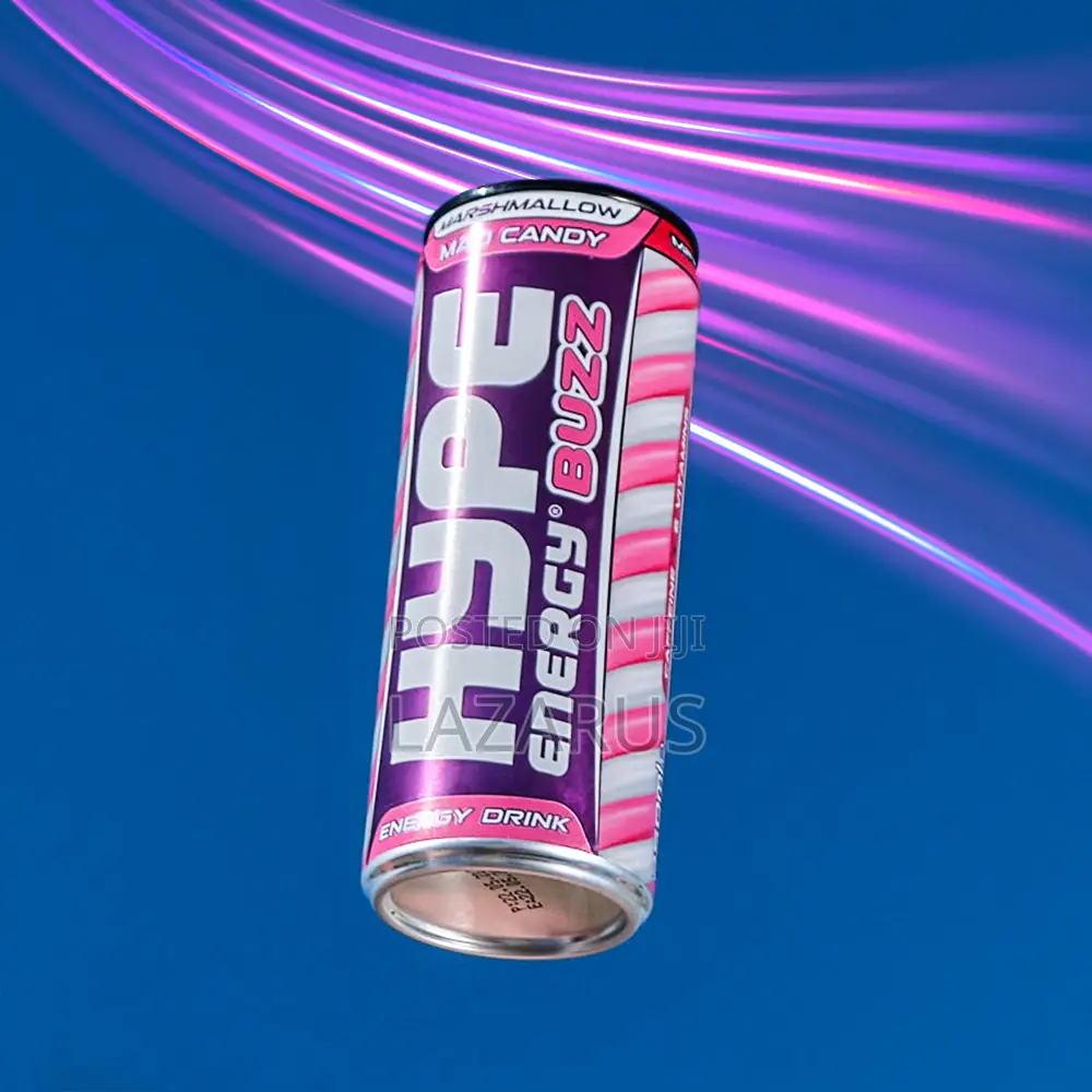 Hype Buzz Energy Drink - 250ml X 24 Cans | Marshmallow Candy Flavour