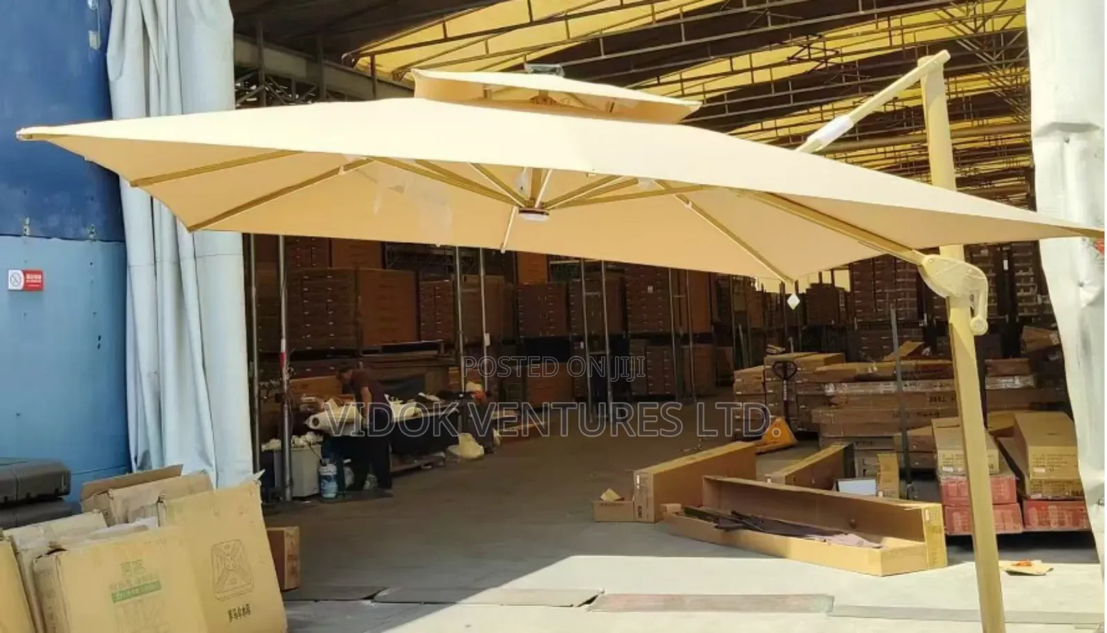 Beach Umbrella Foldable With Lights