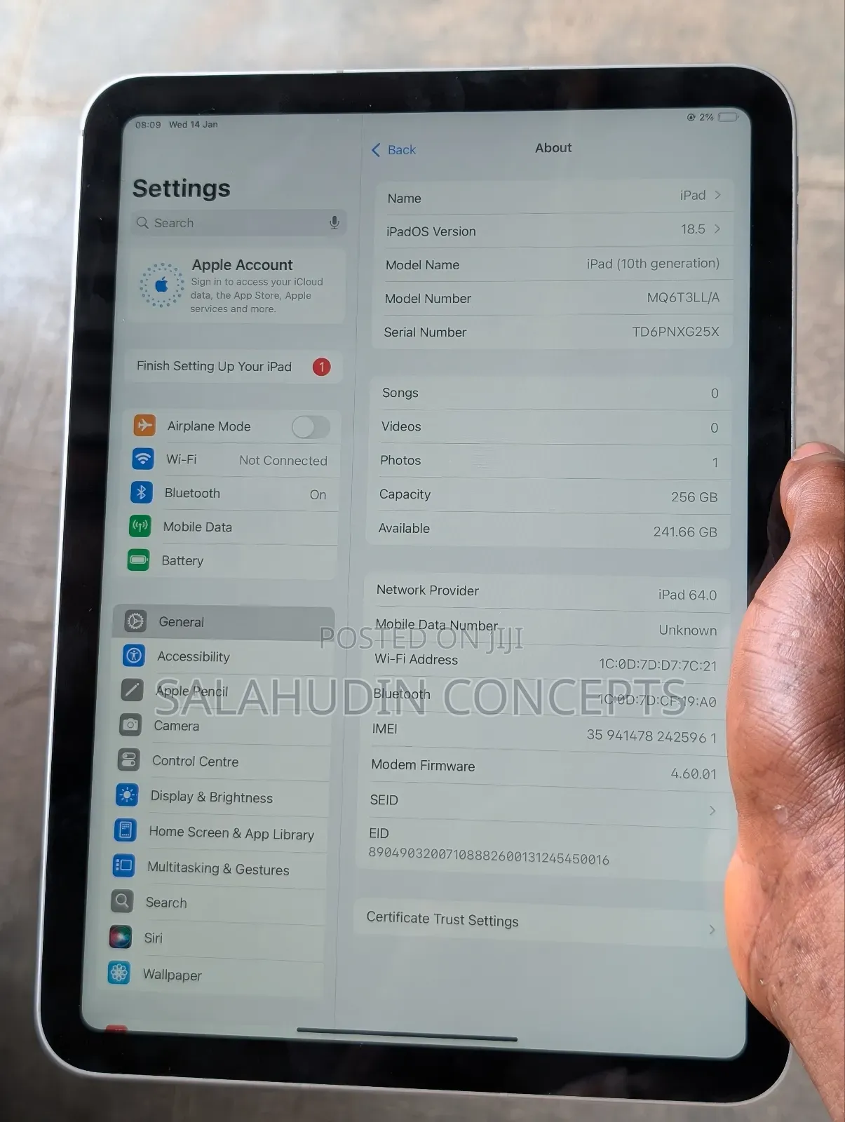 Apple iPad (2022) 256 GB Silver