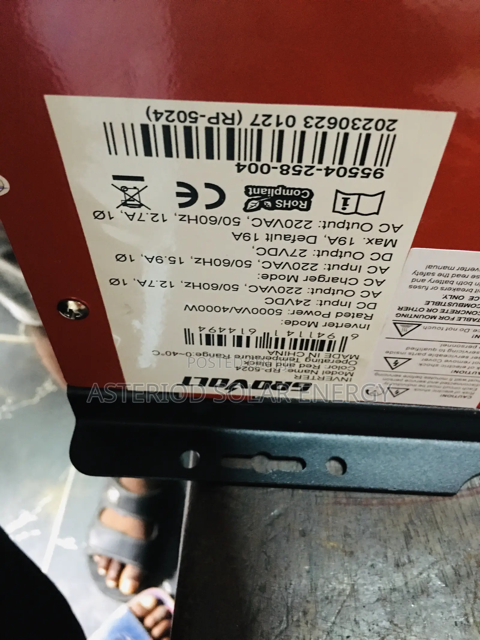 5kva 24volts Grovolt (Ricco) Solar Inverter