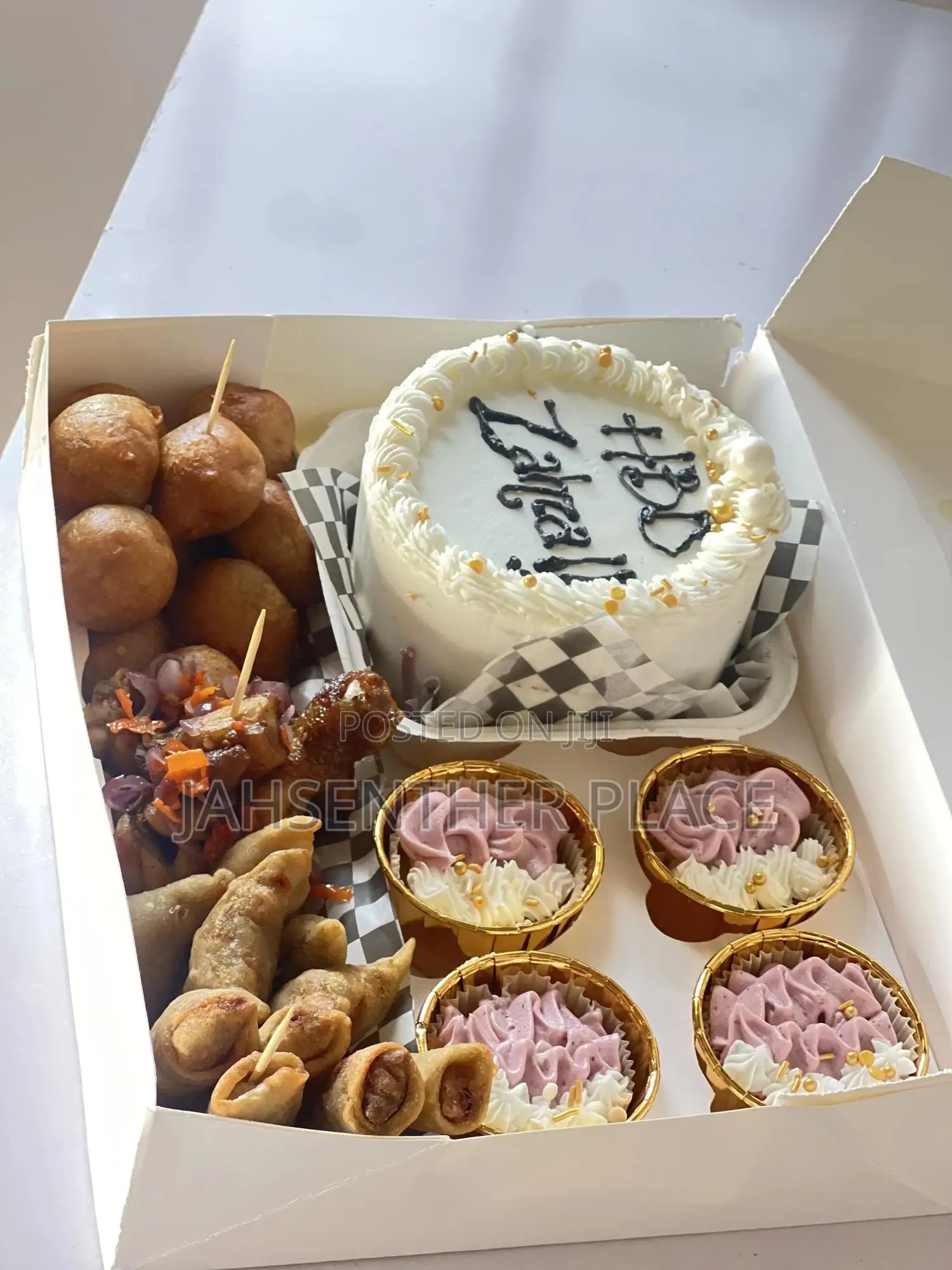 Birthday Cake and Small Chops Package