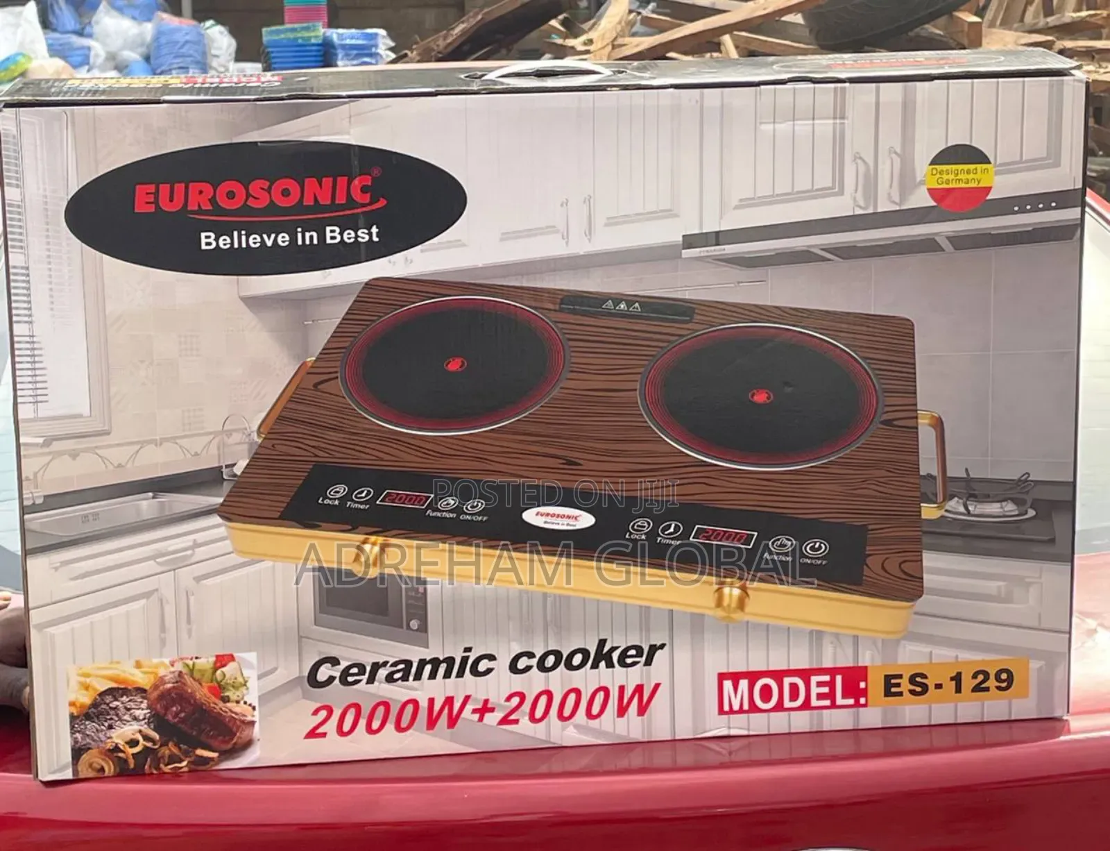 Eurosonics Es 129 Double Infrared Cooker, 2000w