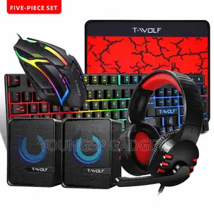 T-wolf Tf800 Keyboard, Mouse, Headset, Speaker Five-piece Set