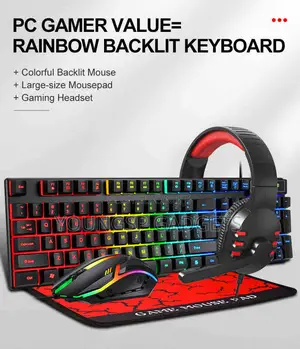 T-Wolf Tf800 Keyboard, Mouse, Headset Four-Piece Set, Four-in-One Set