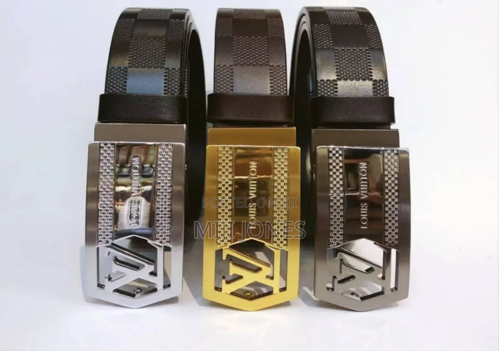 *Lv Inspired Genuine Leather Belt – Timeless Elegance
