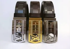*Lv Inspired Genuine Leather Belt – Timeless Elegance