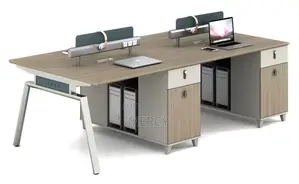 Quality Office Workstation by 4 With Drawers