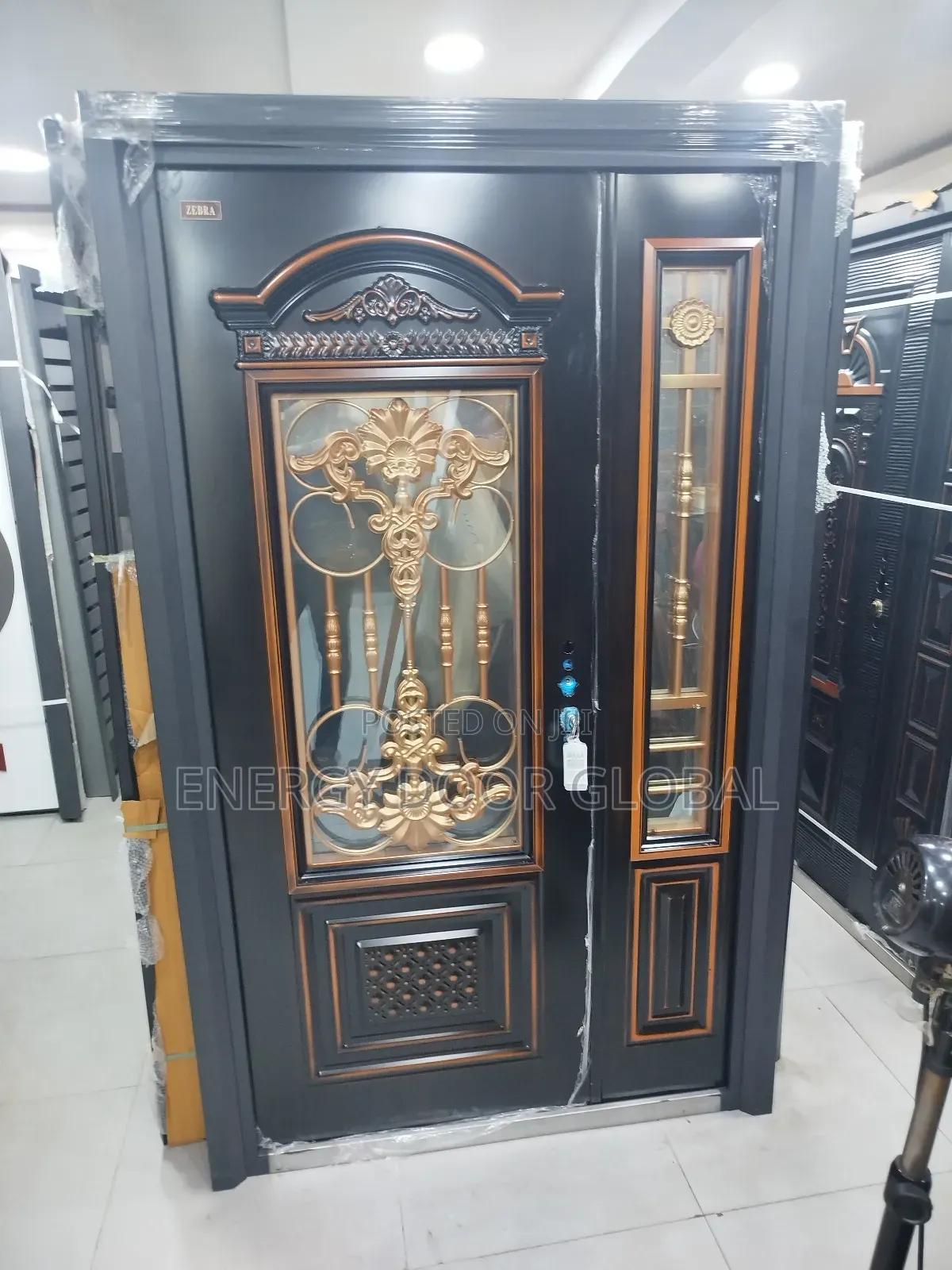 Copper Special Glass Maximum Security Door 4ft/7ft