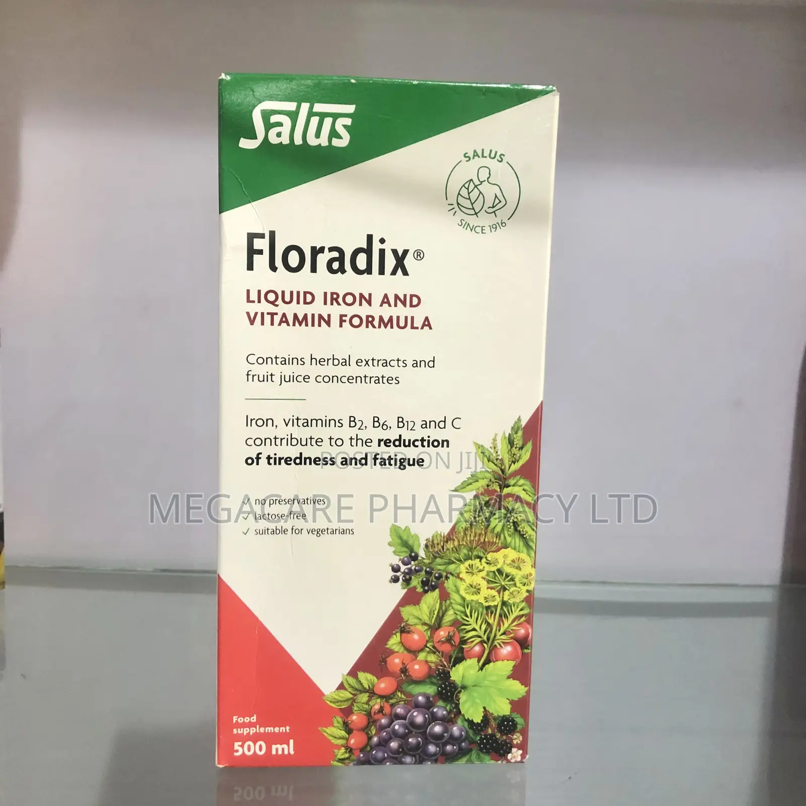 Floradix Liquid Iron Vit Formula 500ml