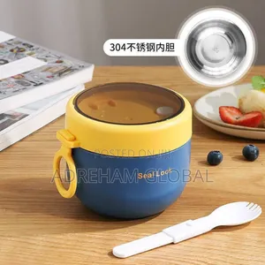 600ml/800ml Seal Lock Quality Stainless Inner Lunch Flask