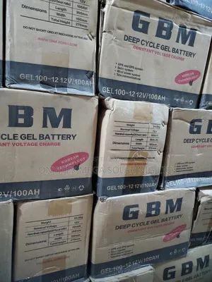 GBM Deep Cycle Gel Battery 100ah 12v With Warranty