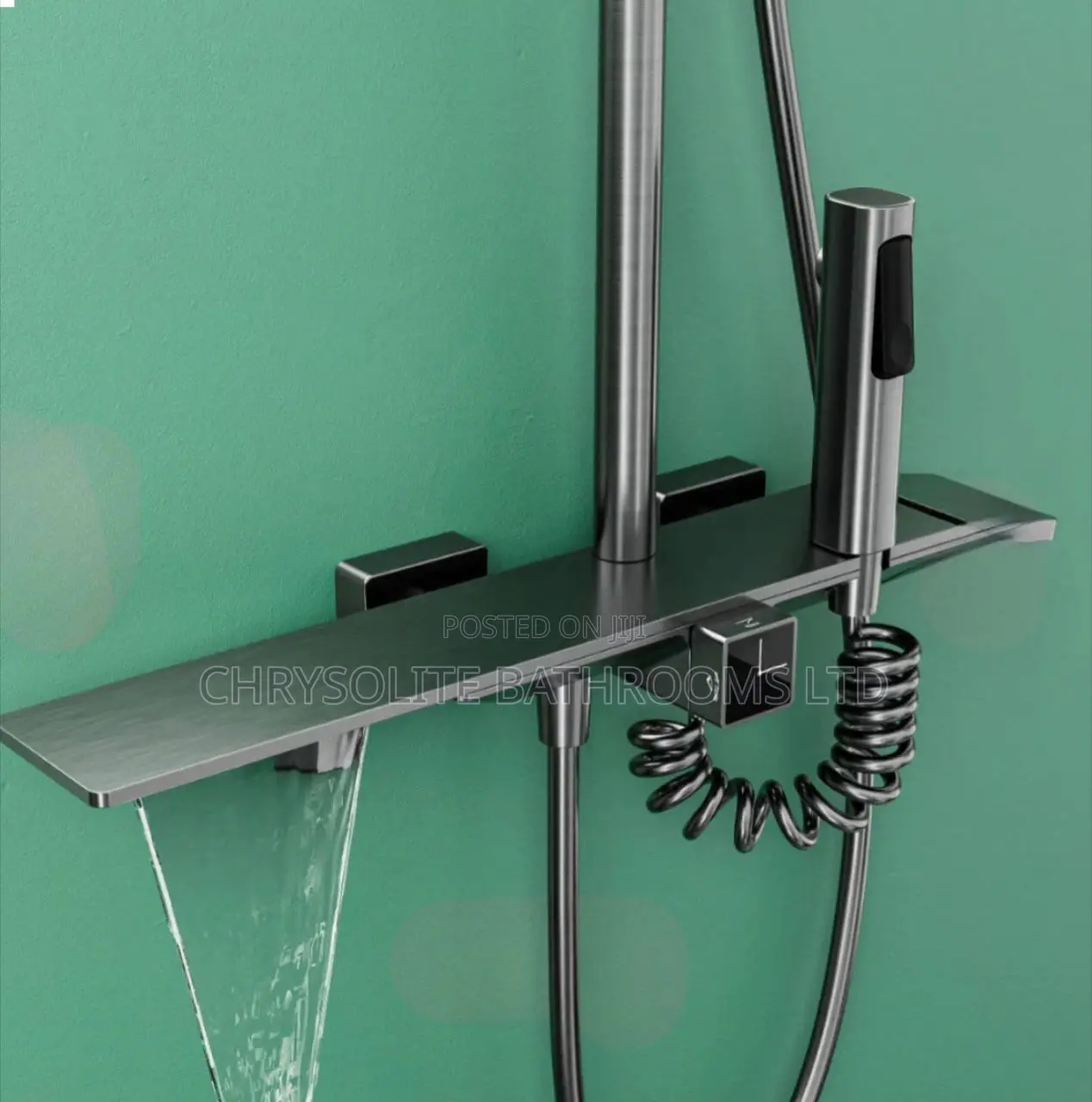 Gun-Grey Shower Mixer
