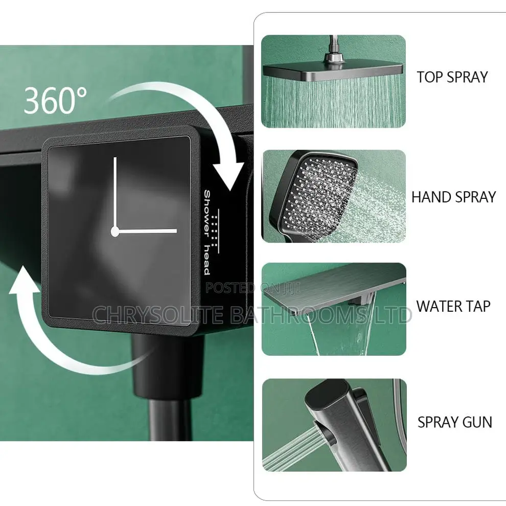 Gun-Grey Shower Mixer