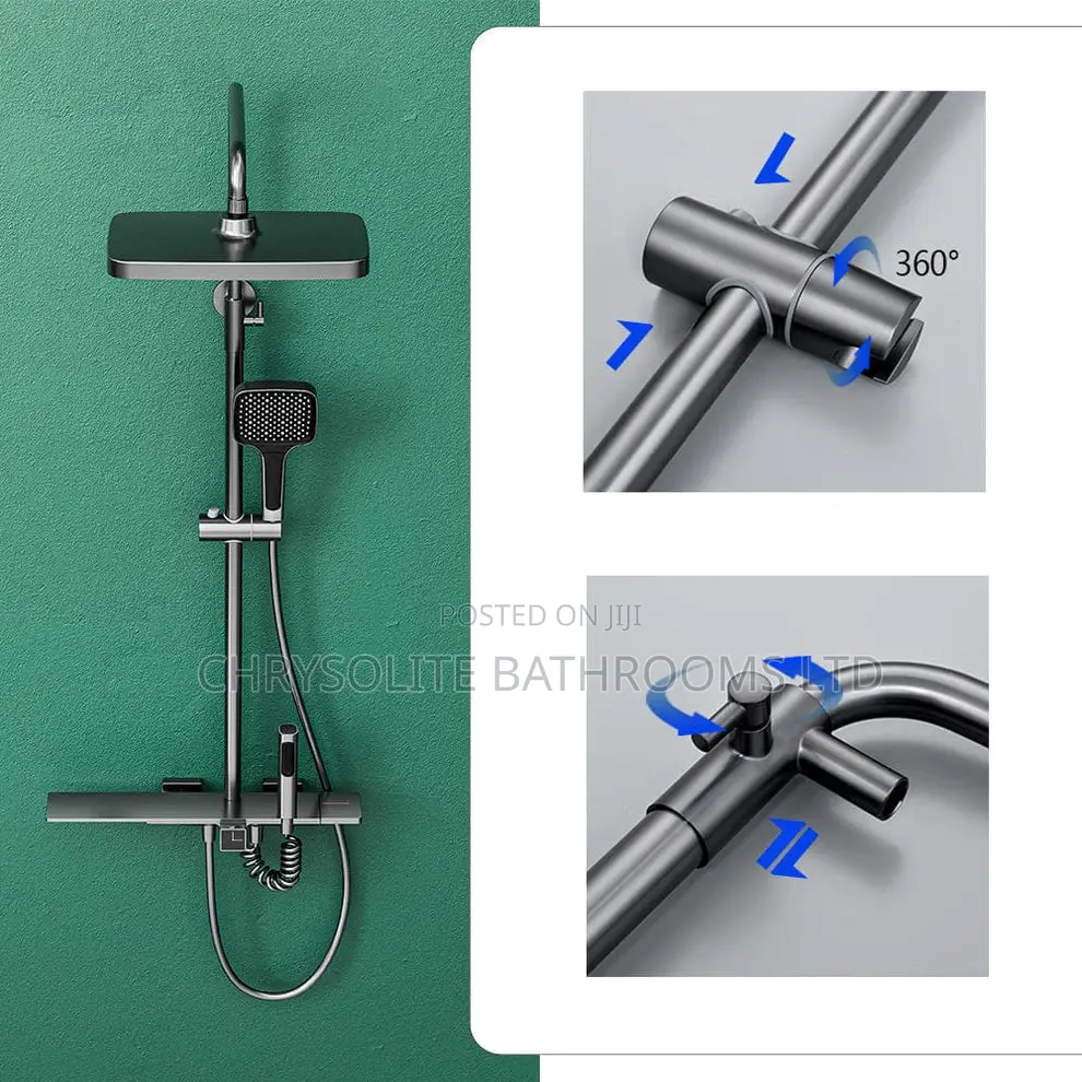 Gun-Grey Shower Mixer