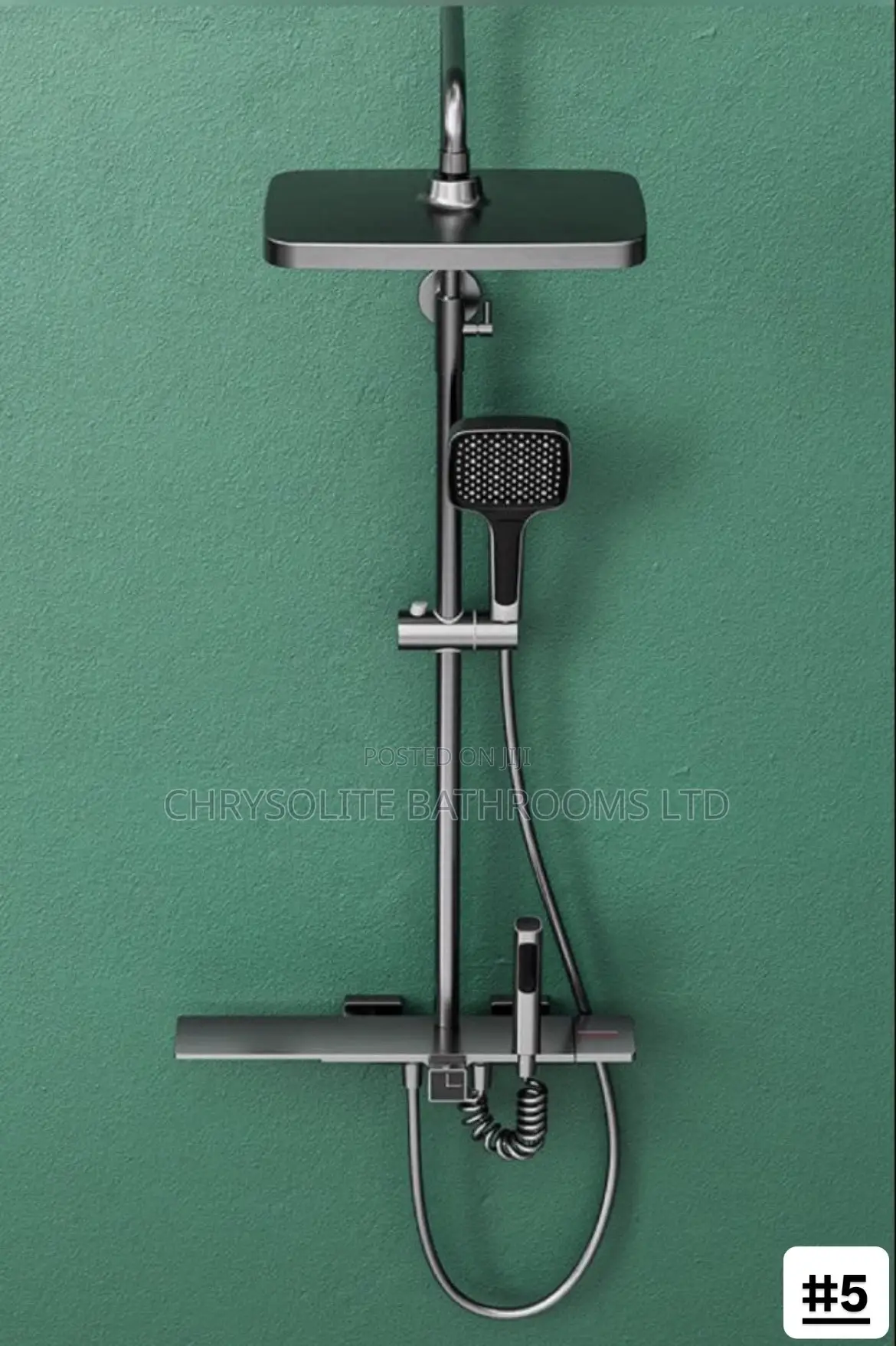 Gun-Grey Shower Mixer