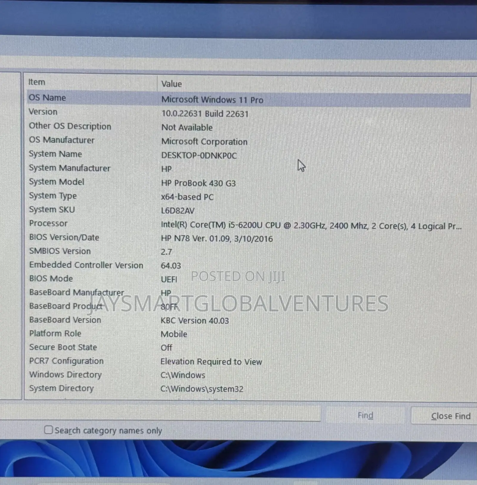 Laptop HP 430 G3 8GB Intel Core i5 SSD 256GB