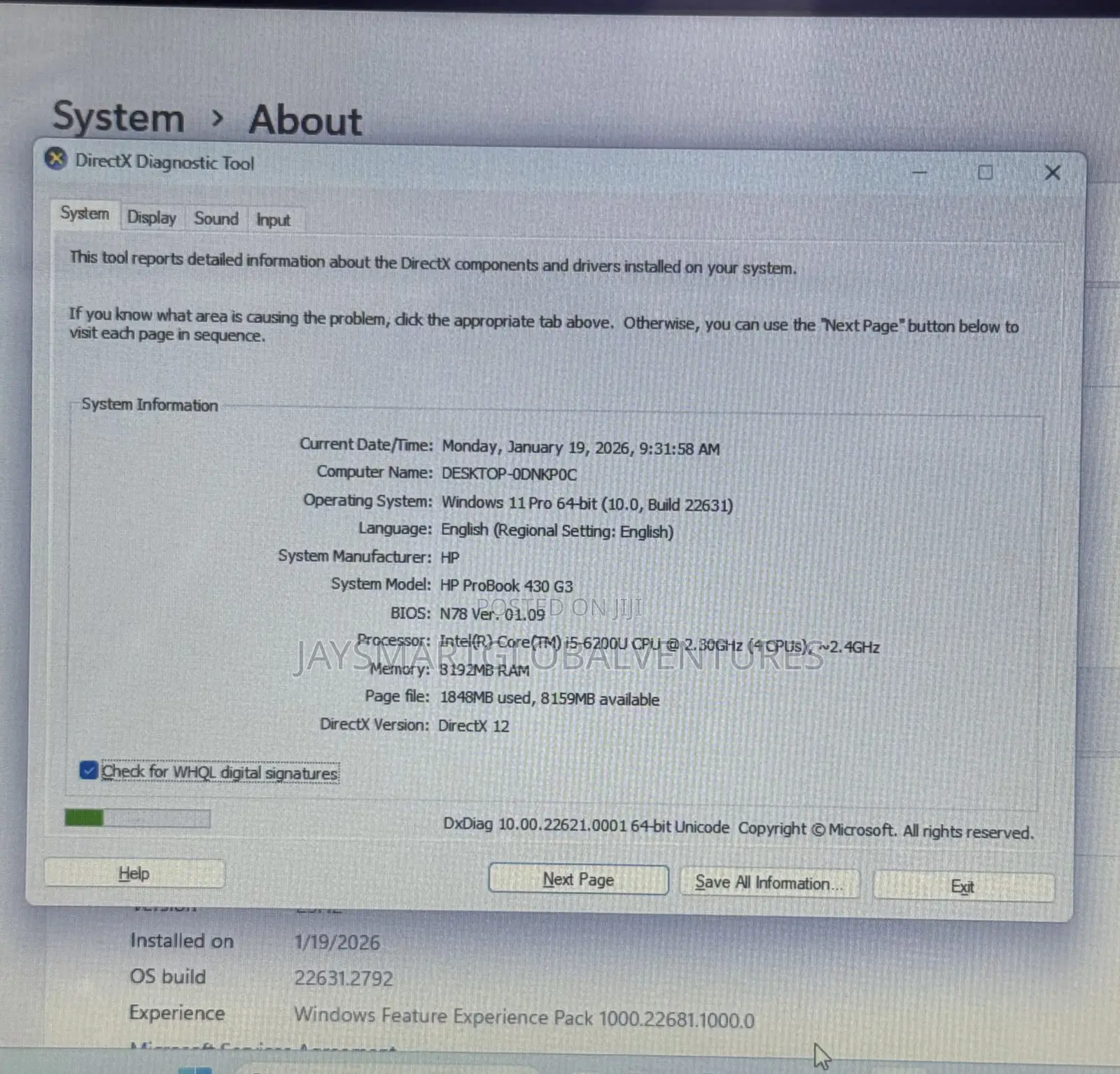 Laptop HP 430 G3 8GB Intel Core i5 SSD 256GB