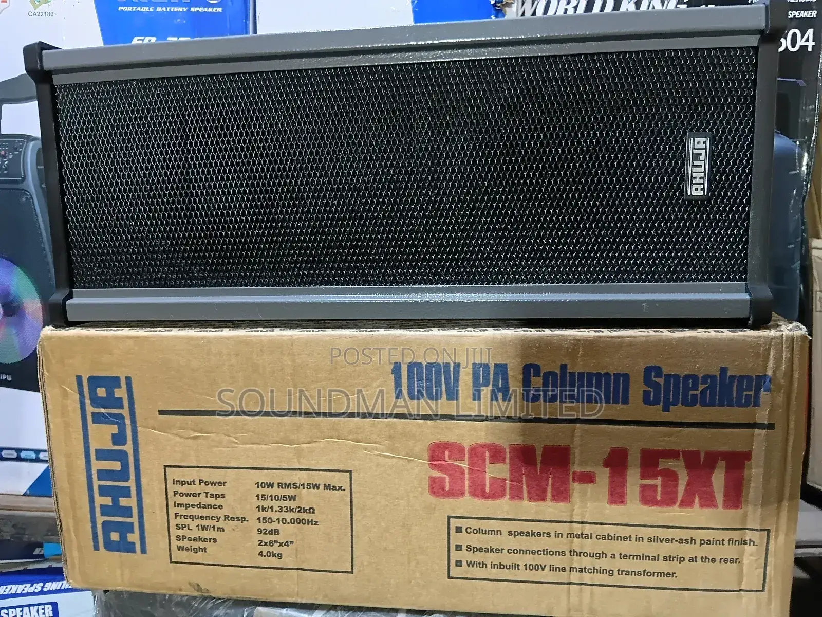 Ahuja Wall Mounted Column Speaker SCM-15xt