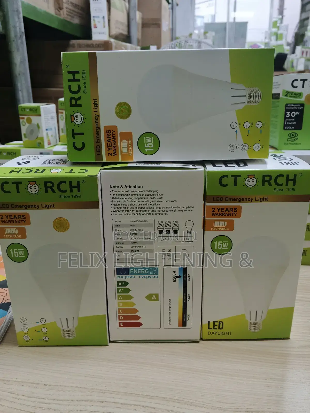 Ctorch 15w Rechargeable Bulb (Emergency Light)