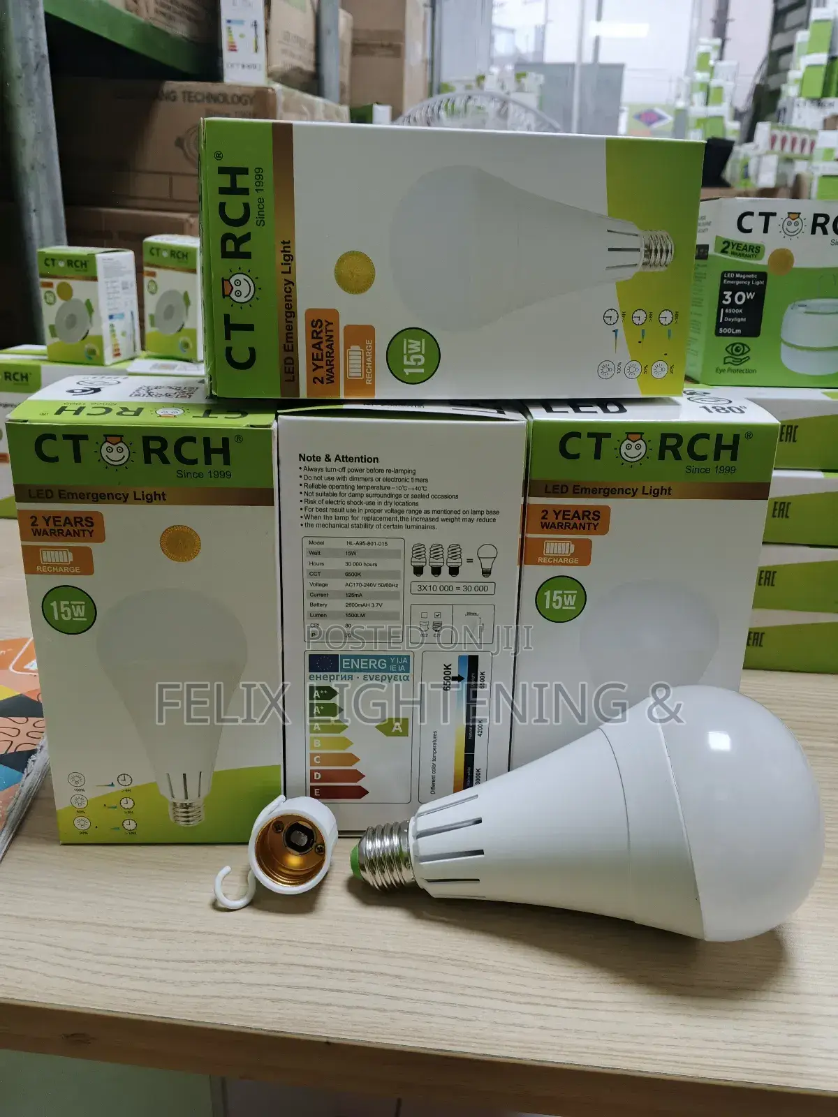 Ctorch 15w Rechargeable Bulb (Emergency Light)